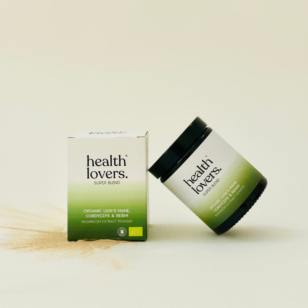 Organic 3 Mushroom SuperBlend Powder - Balance, Immunity & Vitality