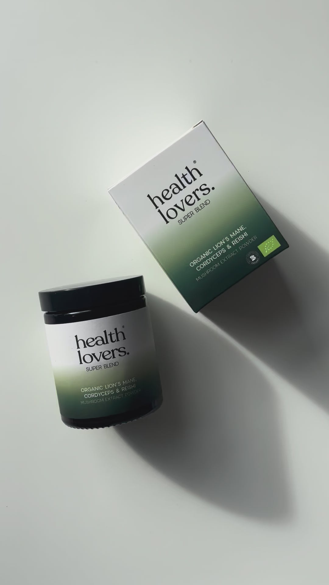 Organic 3 Mushroom SuperBlend Powder - Balance, Immunity & Vitality