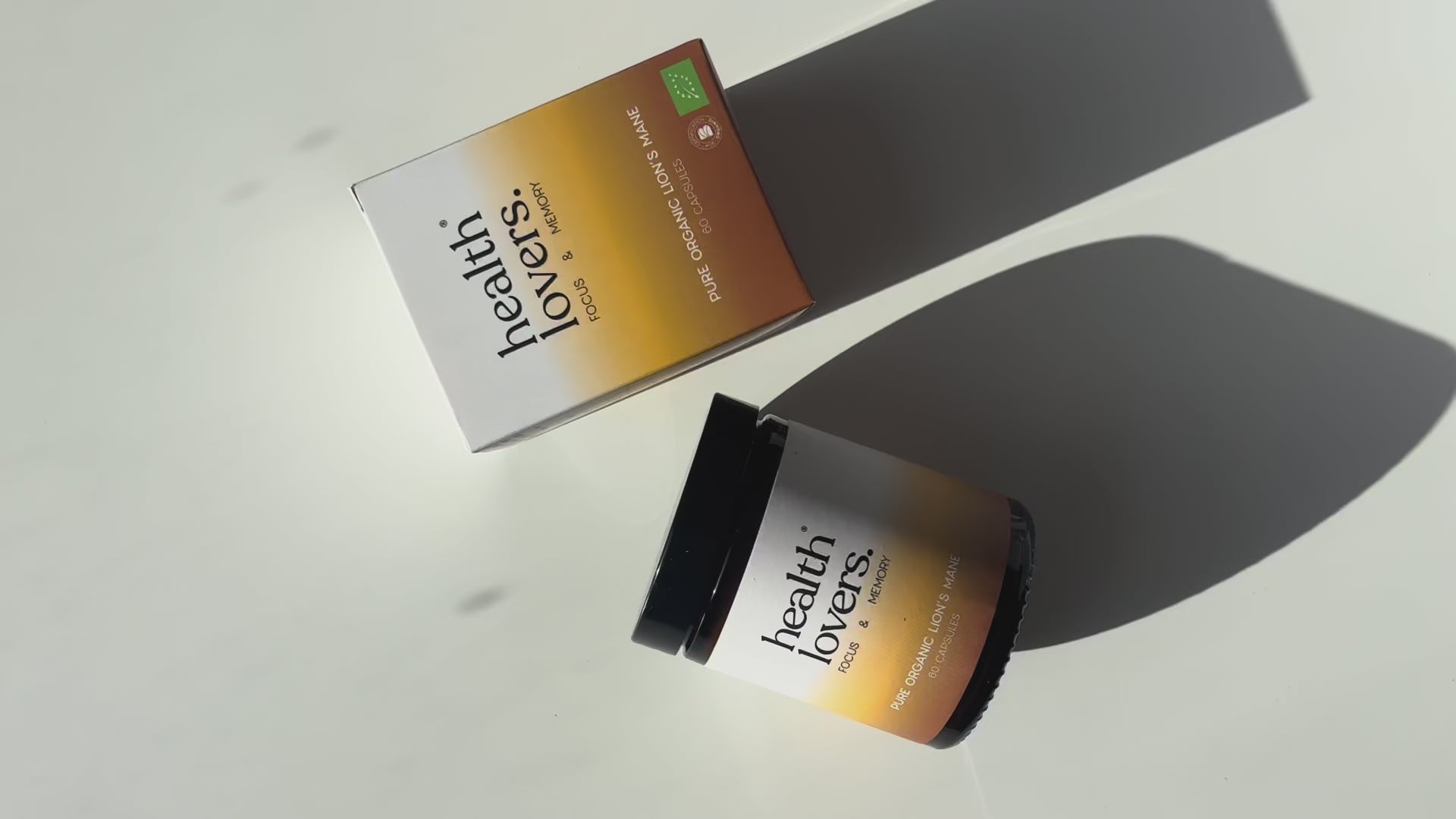 Organic Lion's Mane Capsules - Focus, Memory & Clarity