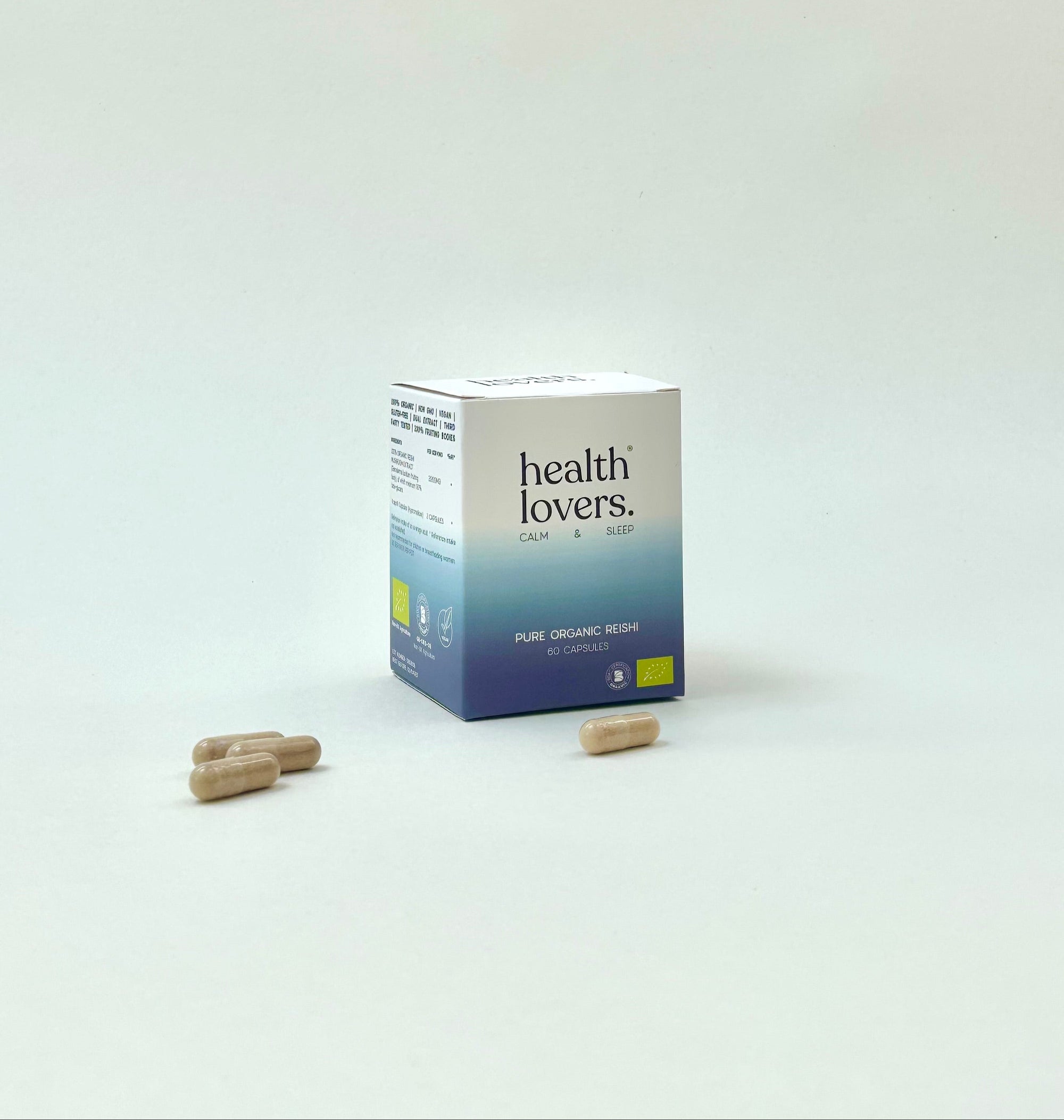 Box of 'health lovers' on a white background